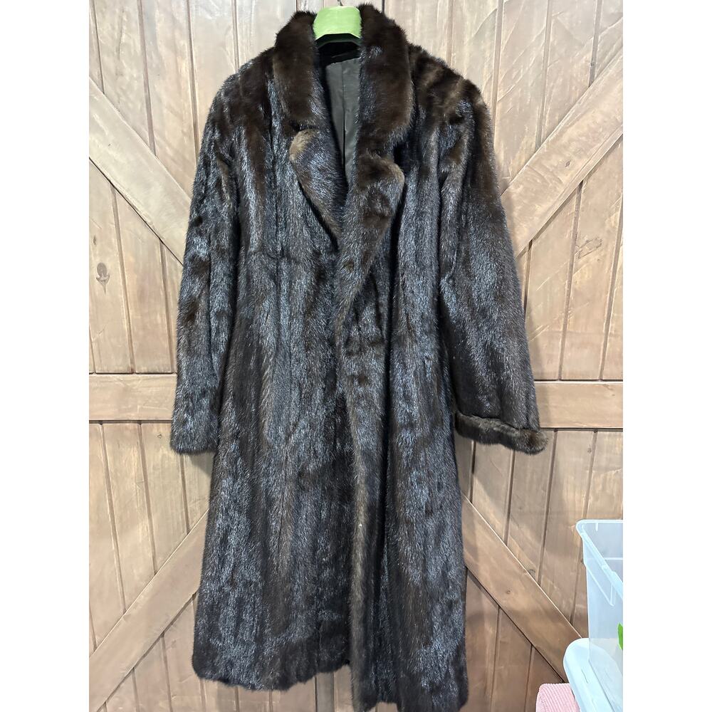 Scaasi Fur -  Long Brown Fur Coat - Vintage